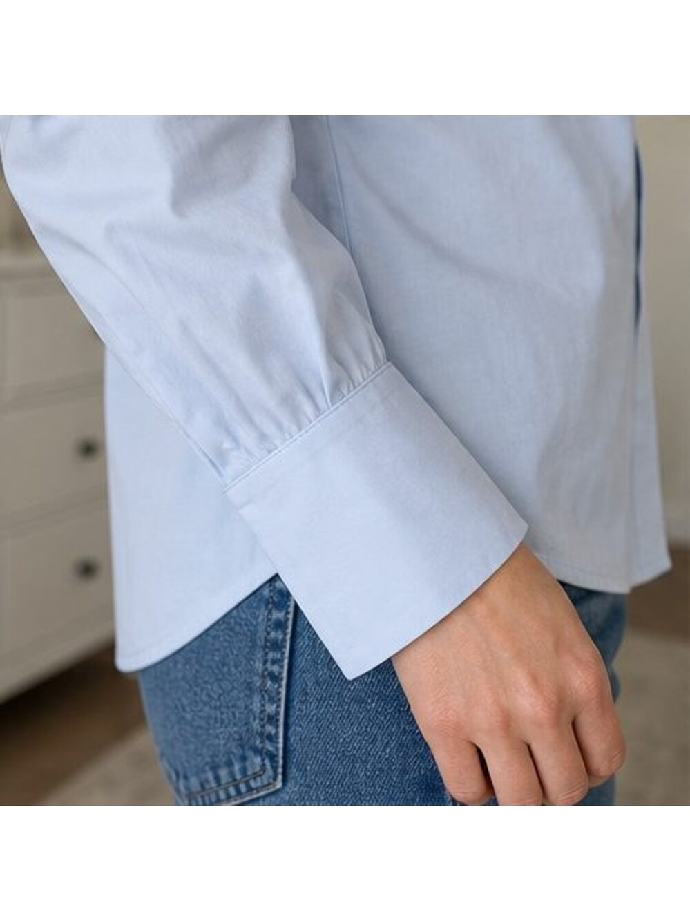 Emerald Button Blouse - Picture 5 of 6